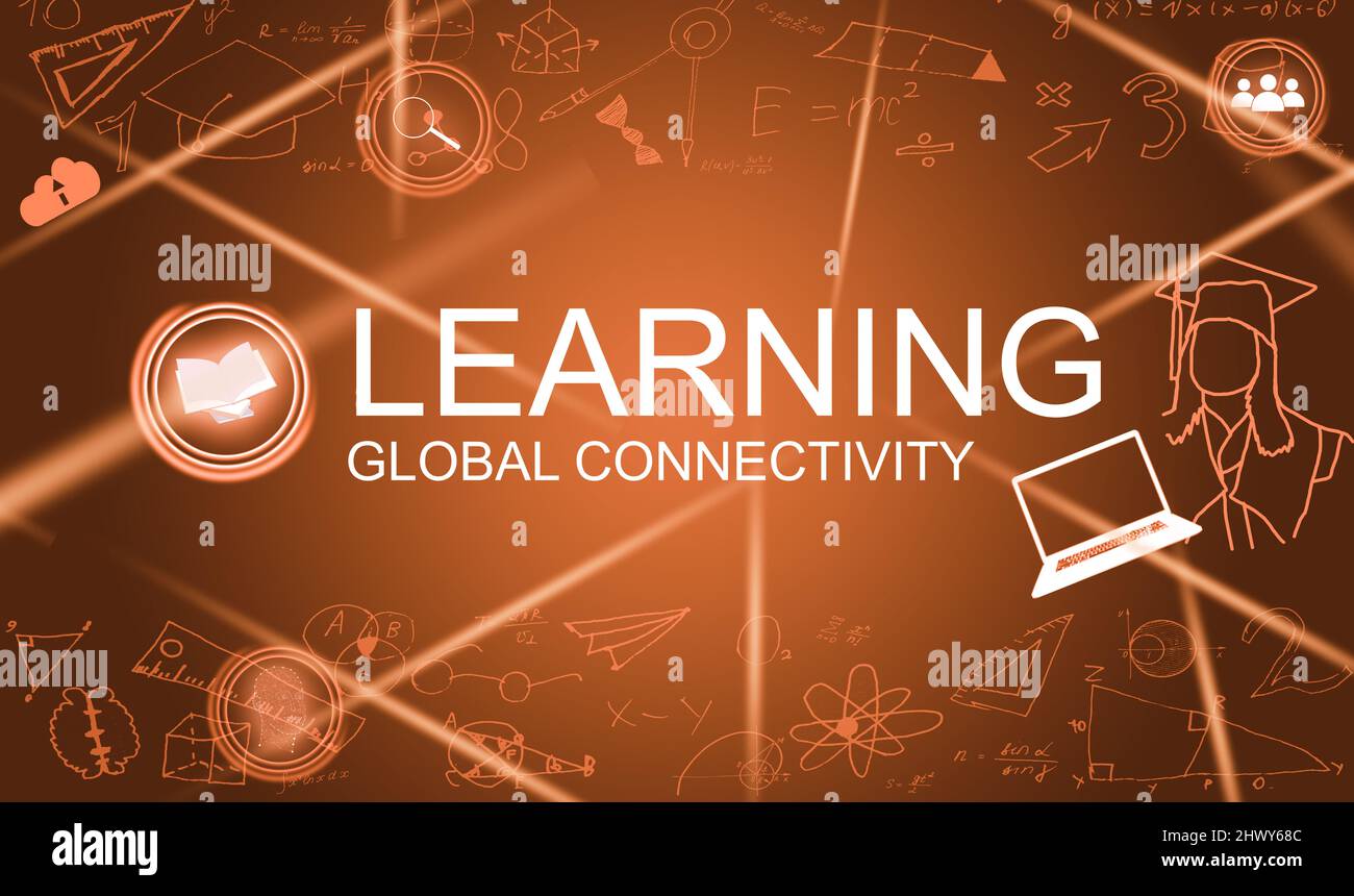 E-learning Education Internet Technology Webinar Online Courses concept ...