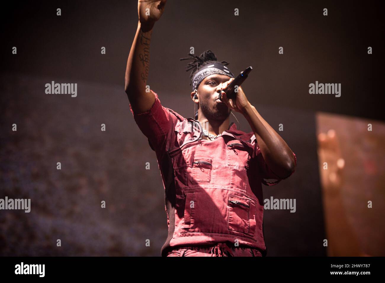 London, UK - February 25th, 2022: KSI performs on stage at Wembley ...