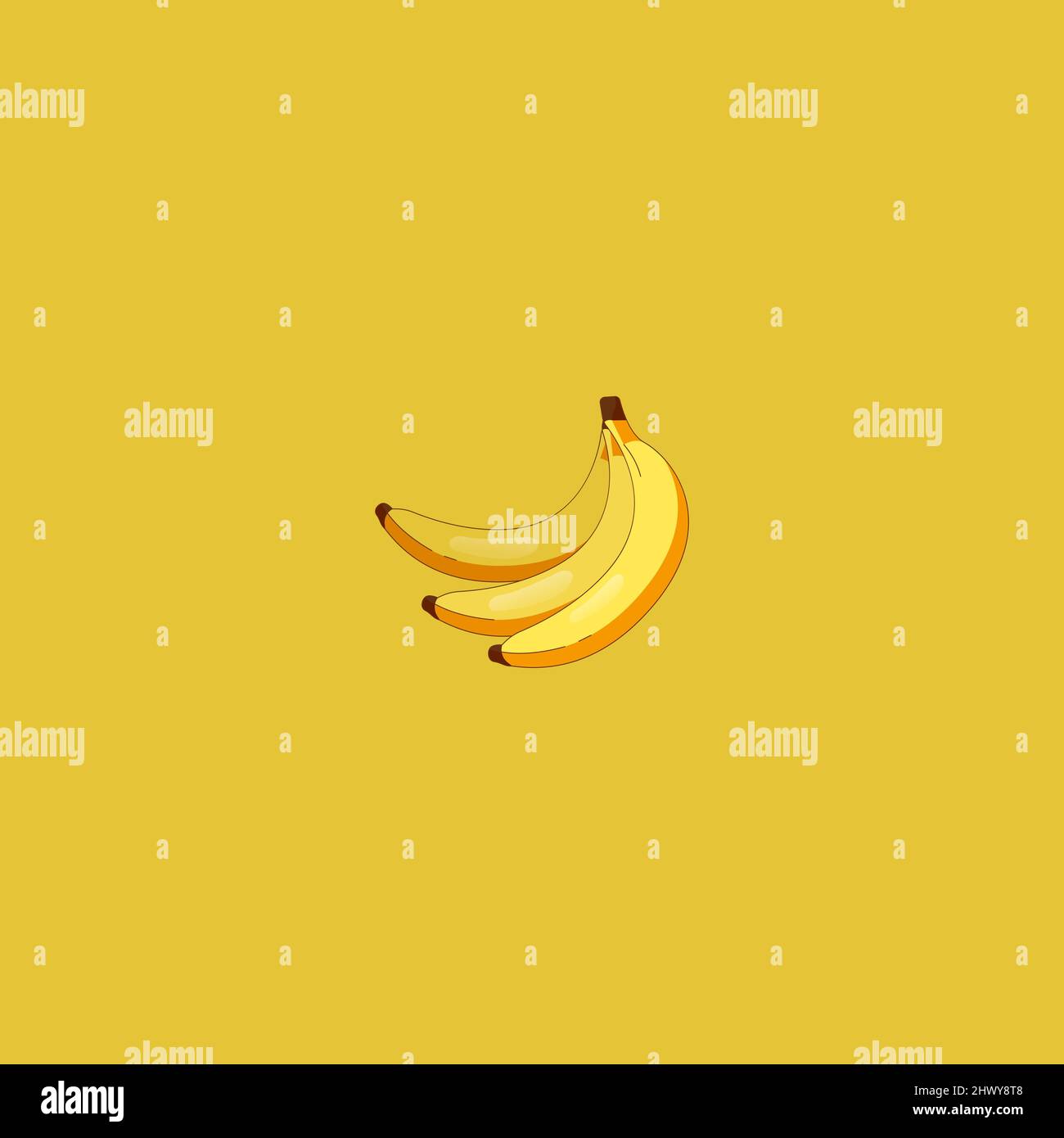 Banana illustration design suitable for shirts, wall art, accessories, hats, stickers, phone cases and frames. Stock Vector