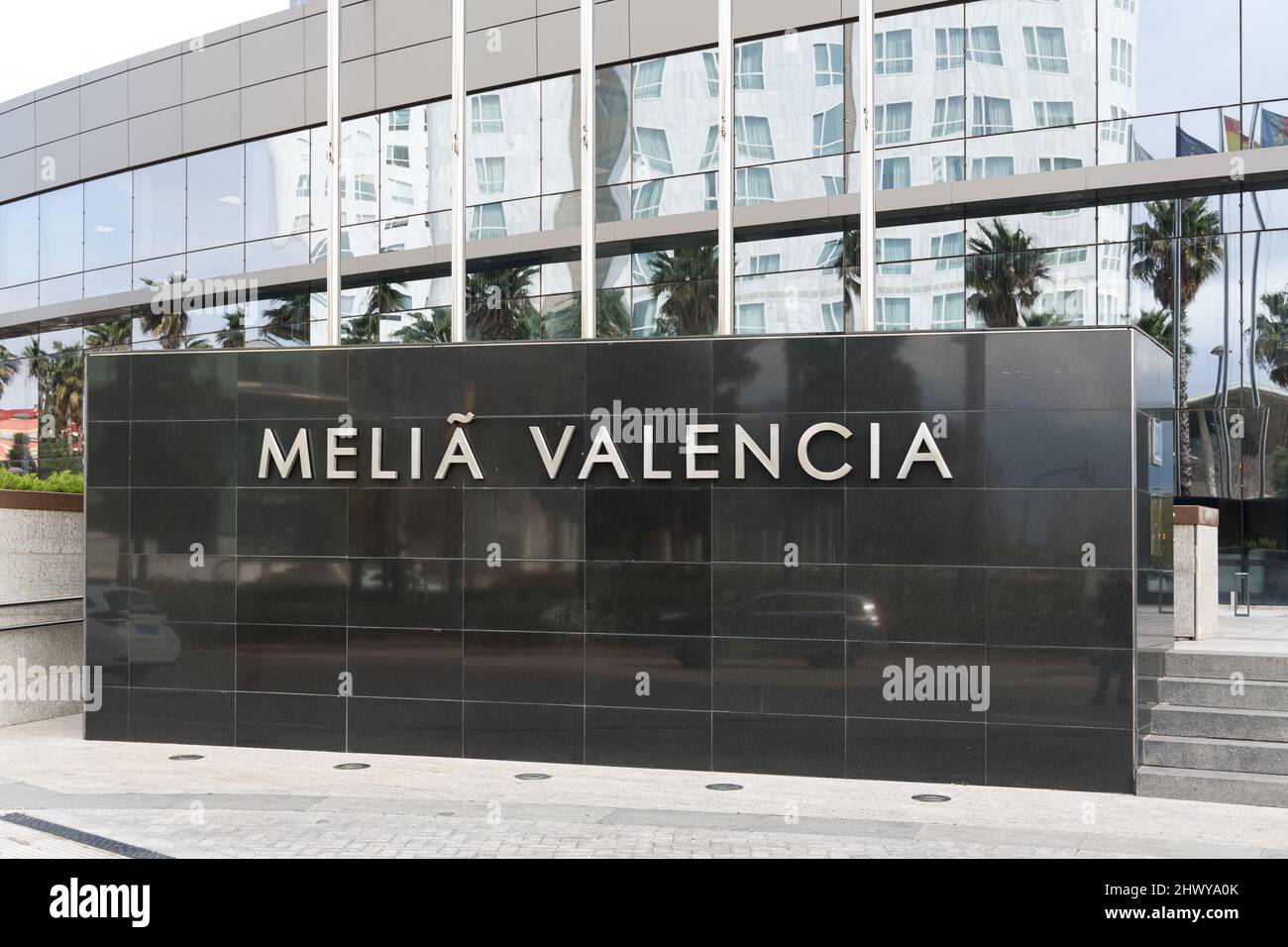 VALENCIA, SPAIN MARCH 04, 2022 Melia is a Spanish hotel chain that