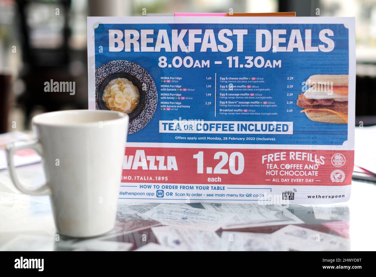 Calorie food menu uk hires stock photography and images Alamy