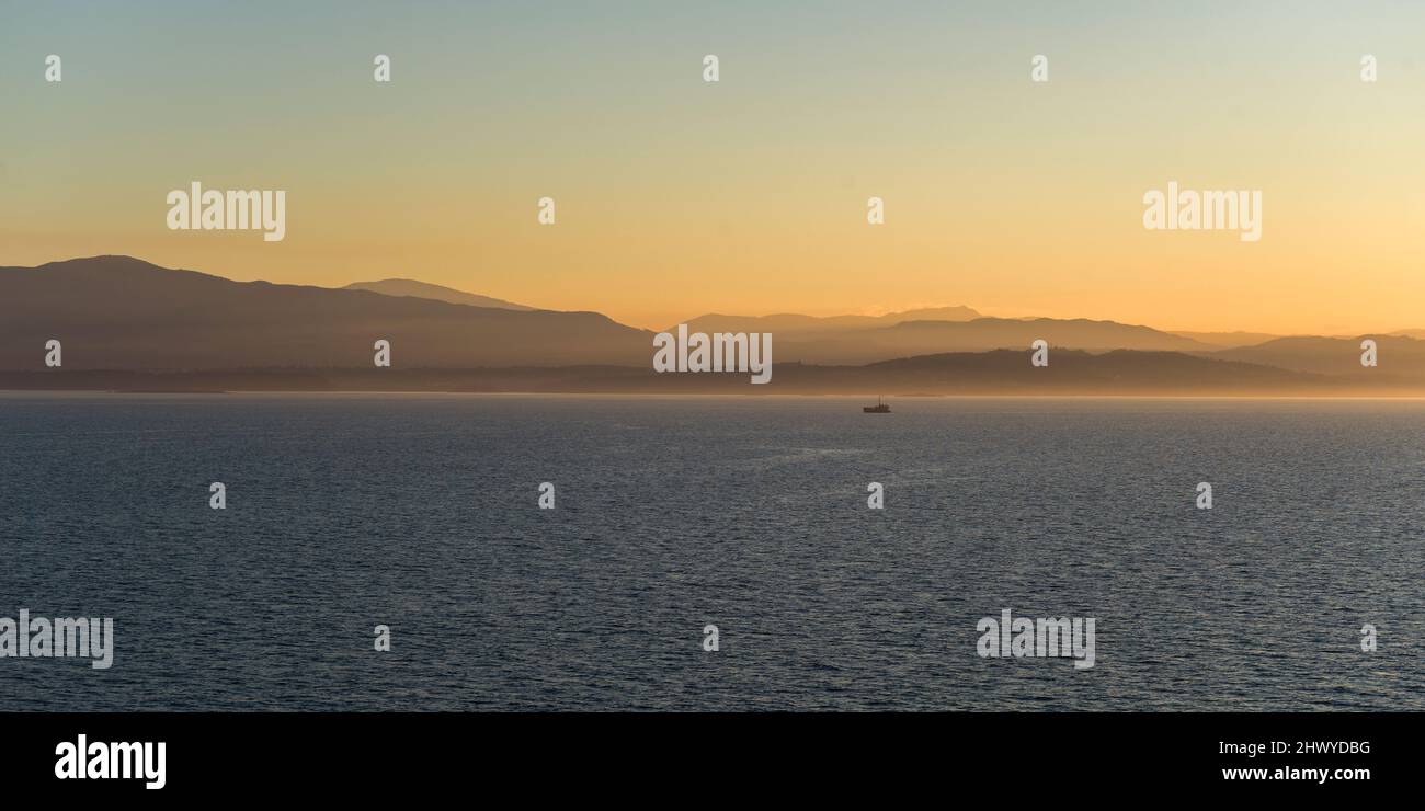 Sunset View of Shoreline along Vancouver (Horseshoe Bay) Nanaimo