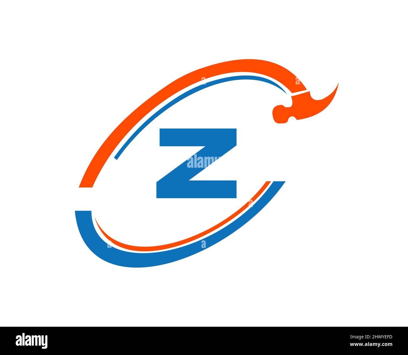Home Repair logo with Z letter vector. Home Construction Logo with Z letter repair concept Stock Vector