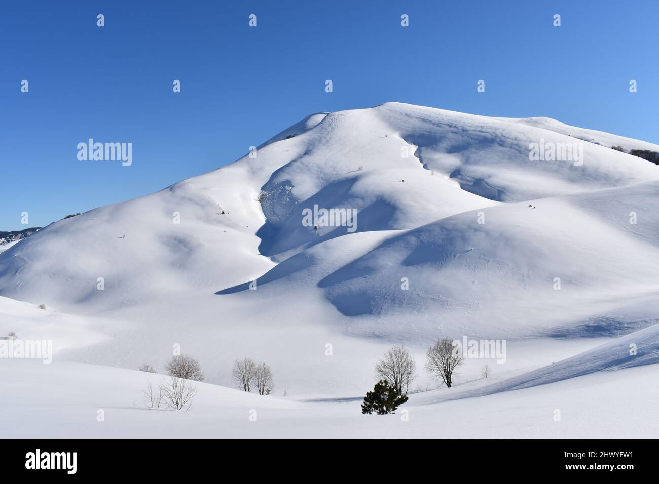 Winter hiking day on Zelengora mountain, Bosnia, Part 3 Stock Photo - Alamy