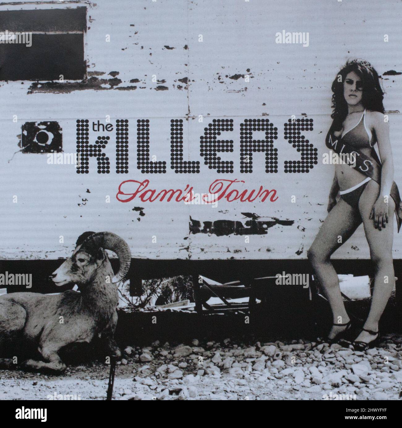 The cd album, Sam's Town by The Killers Stock Photo