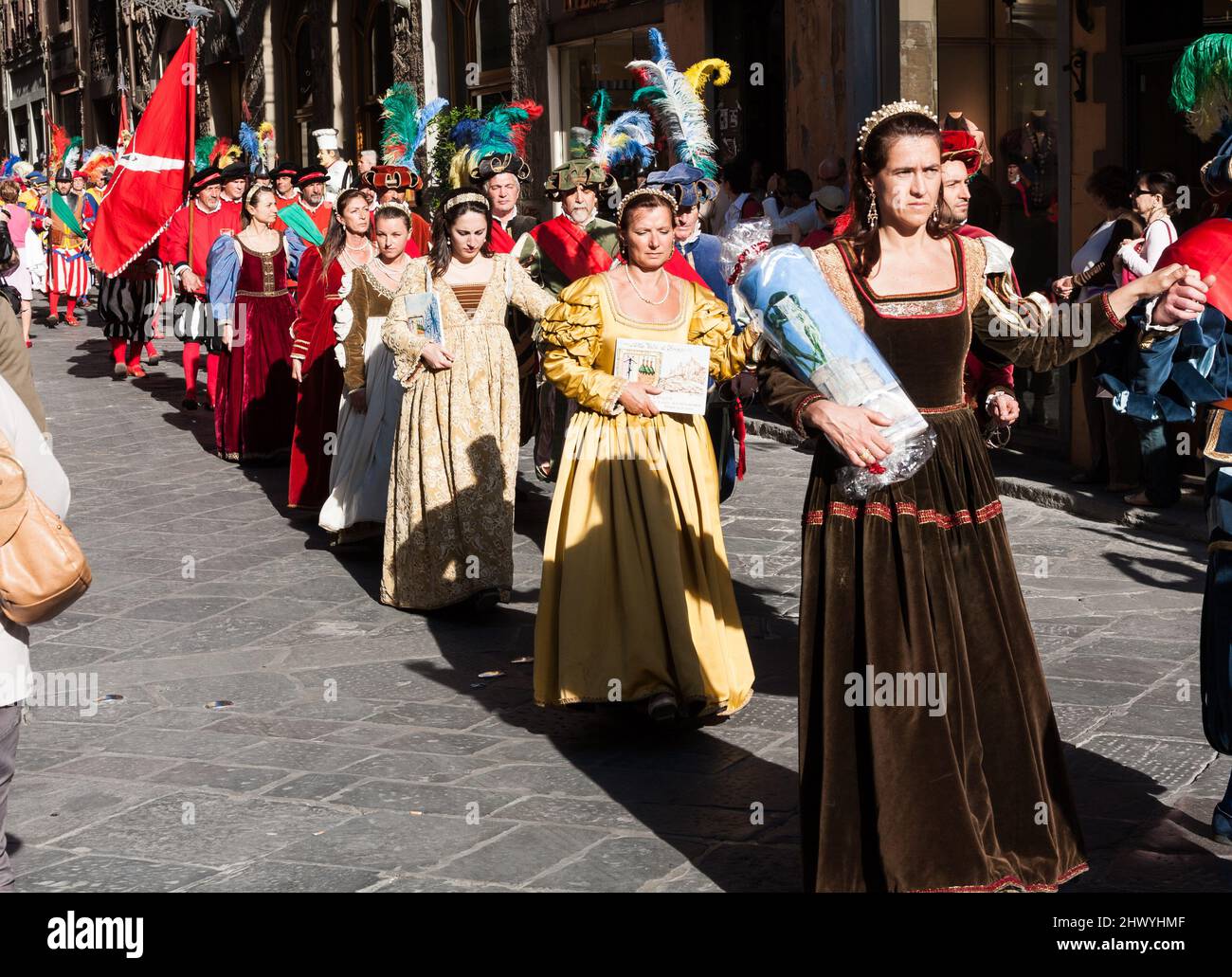 Historical Parade of the Florentine Republic, in Florence, Italy Stock