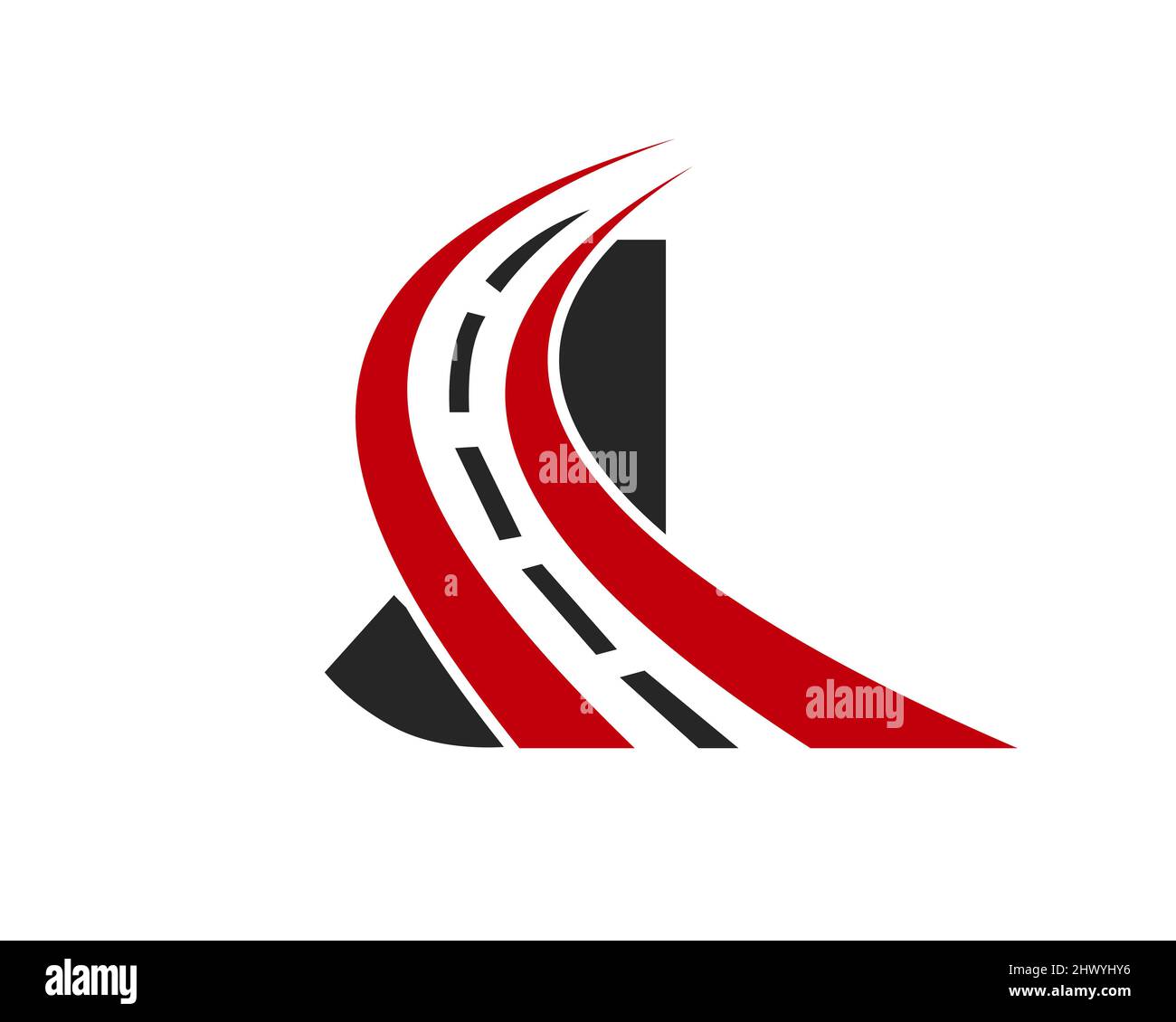 Transport Logo With J Letter Concept. J Letter Road Logo Design ...