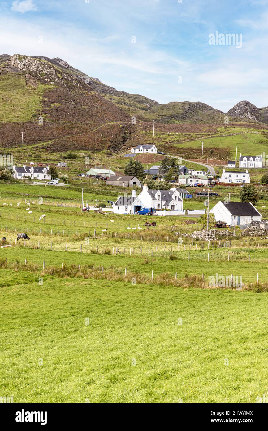 The village of Digg in the north of the Isle of Skye, Highland, Scotland UK. Stock Photo