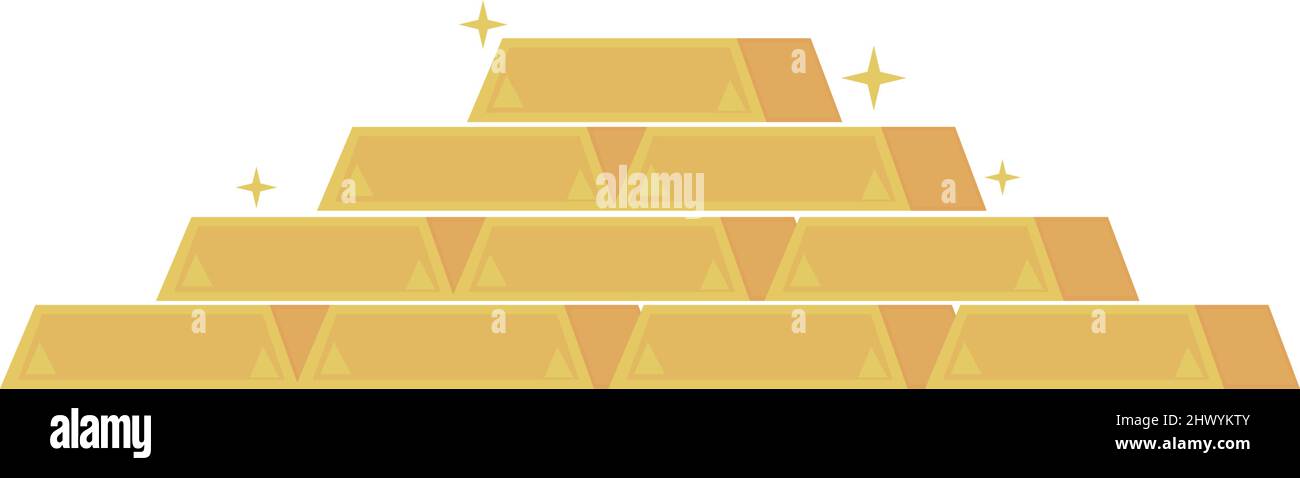 stack of gold bars Stock Vector Image & Art - Alamy