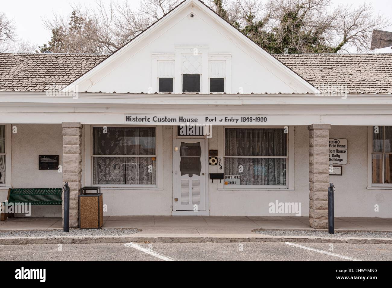 The Historic Custom House Port of Entry in Deming, New Mexico. Stock Photo