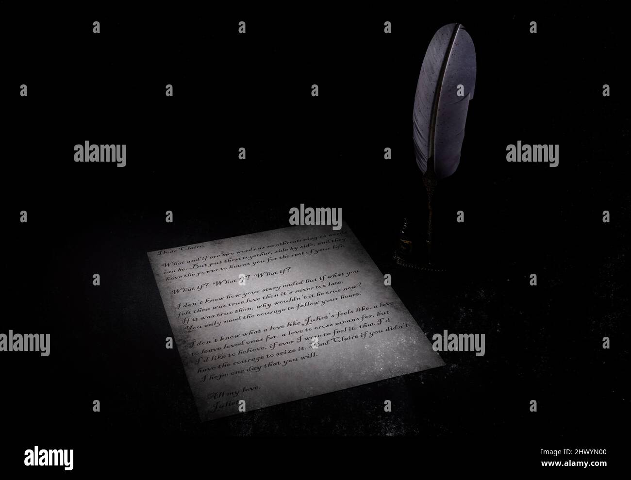Letter composition hi-res stock photography and images - Alamy