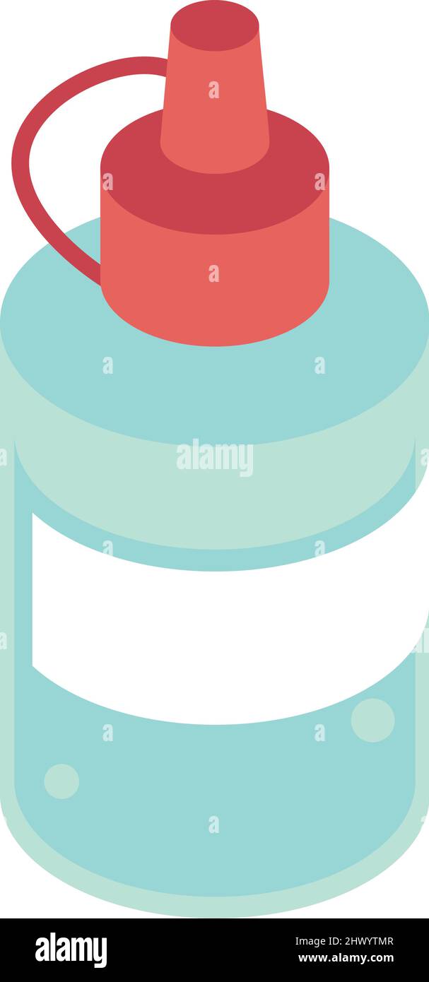 glue bottle icon isometric Stock Vector