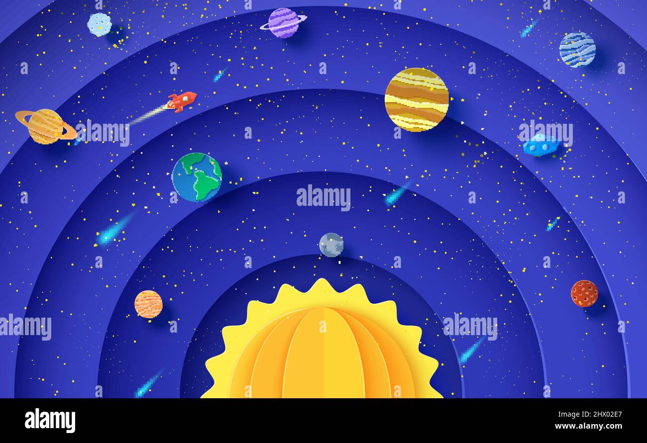 Solar System Paper Model
