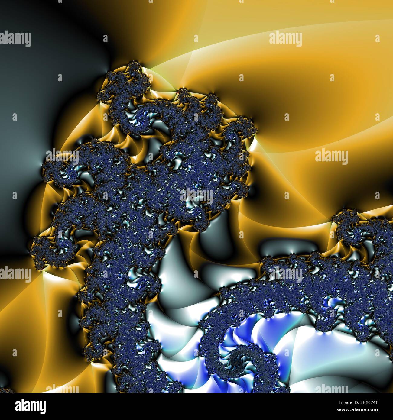 Abstract Computer generated Fractal design. A fractal is a never-ending ...