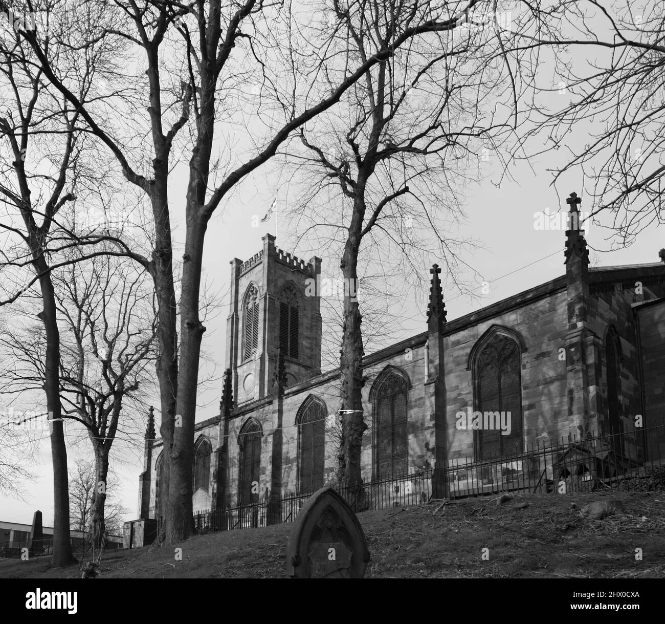 St Georges Anglican Church in Newcastle-under-Lyme Staffordshire Stock ...