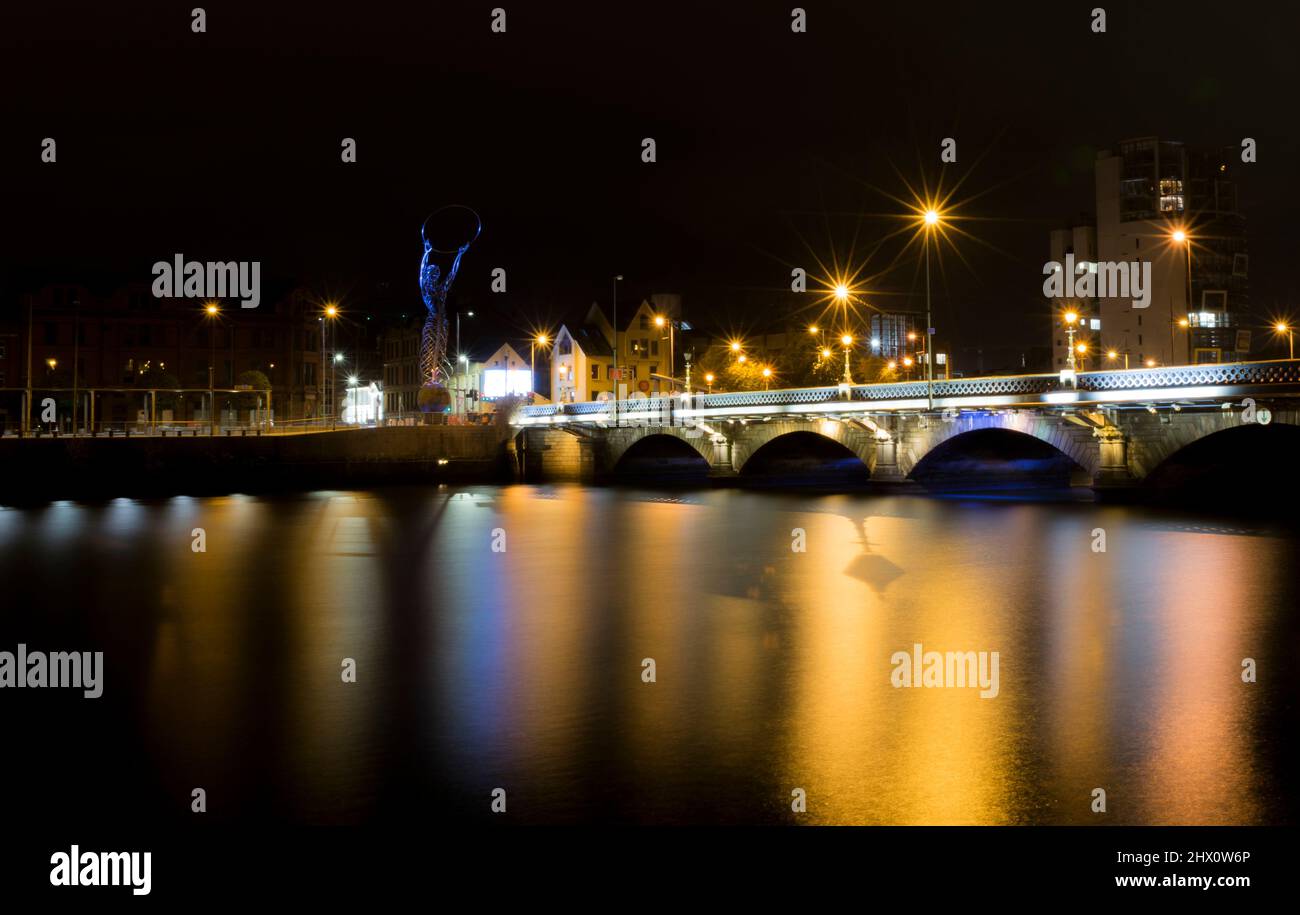 Queen's Bridge, Belfast Stock Photo