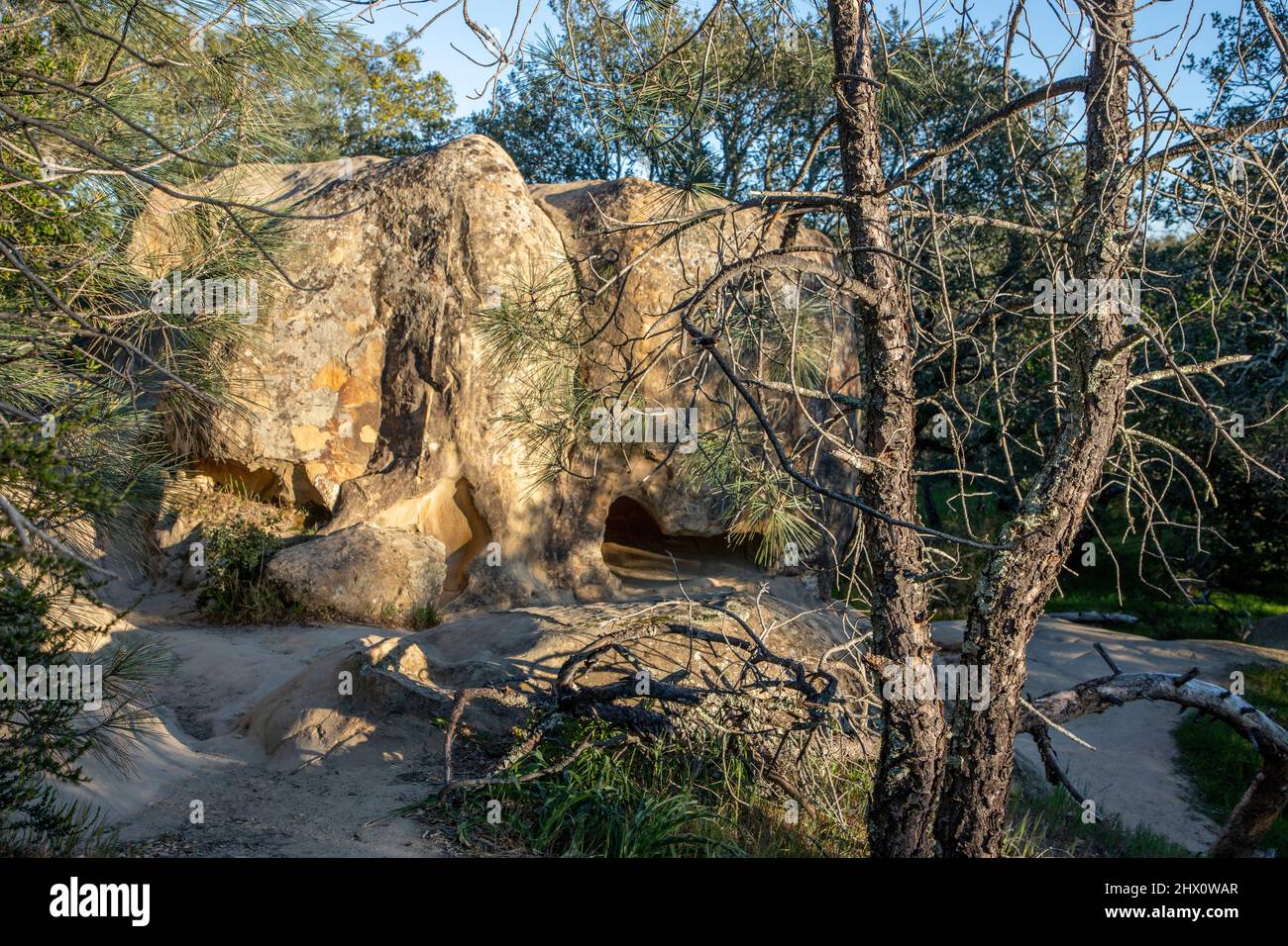 Mount Diablo is a prominent peak in Northern California, known for its sweeping landscapes, rolling hills, and panoramic views - Stock Photo