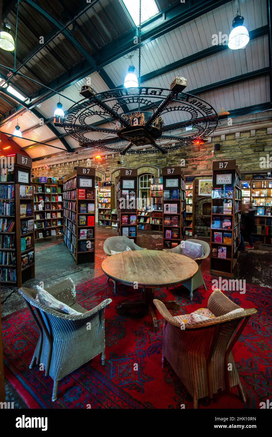 Barter Books, described as the British Library of second-hand bookshops in Alnwick, Northumberland, England Stock Photo