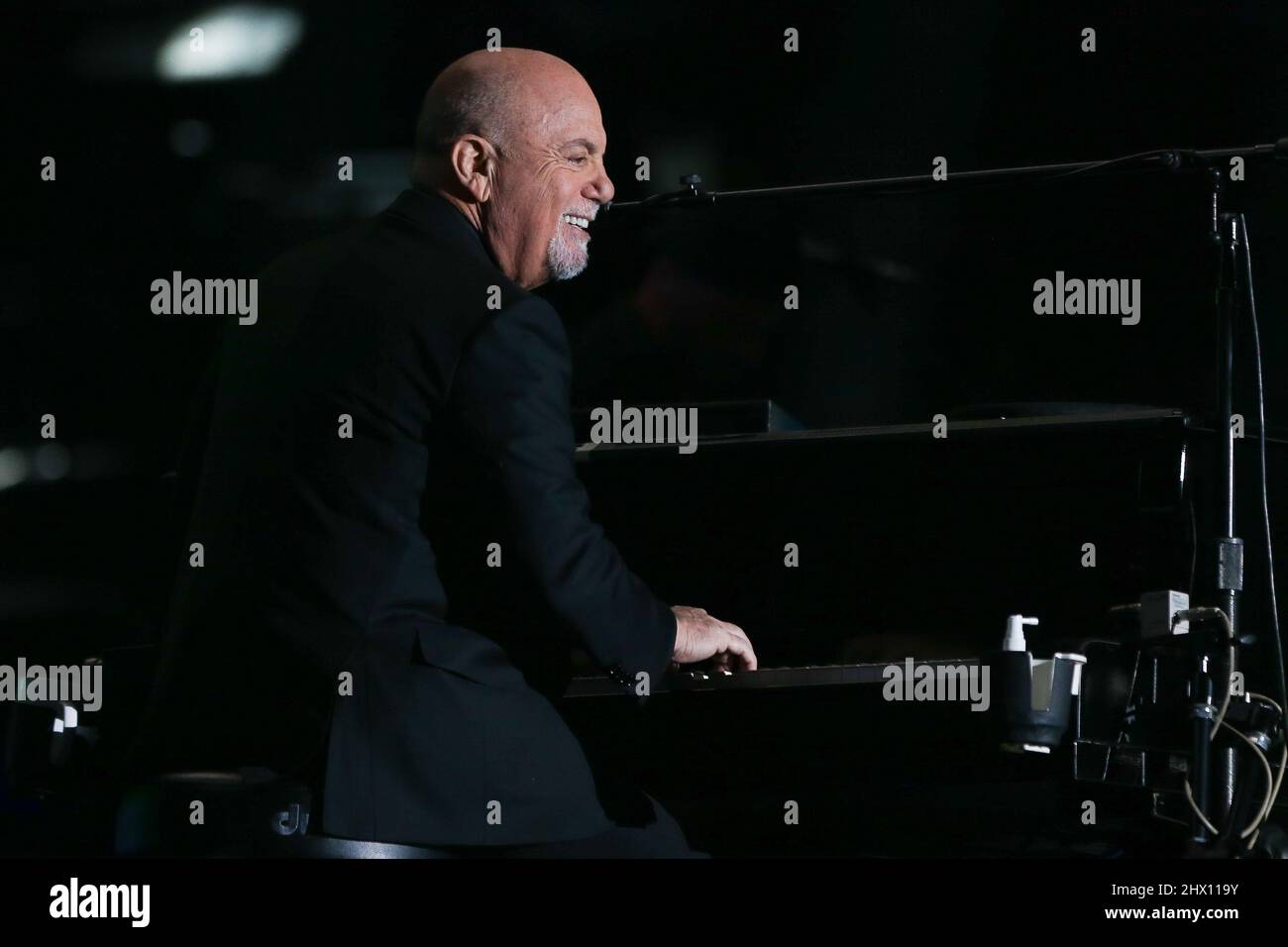 Billy Joel performs in concert at Allegiant Stadium on February 26, 2022 in Las Vegas, Nevada. Stock Photo