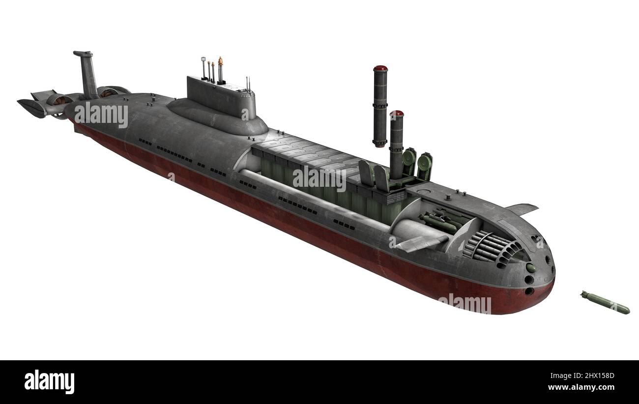 Typhoon Class Submarine Cutaway