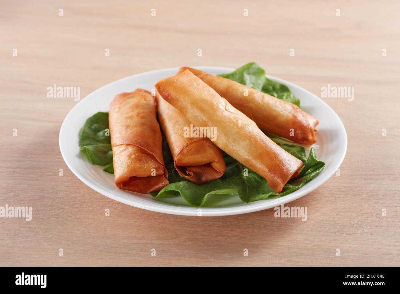 DeepFried Spring Rolls Stock Photo Alamy