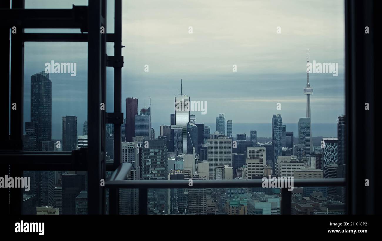 Cityscape of Toronto in Canada Stock Photo