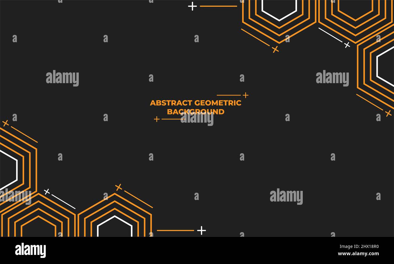 abstract hexagonal geometric background design concept Stock Photo - Alamy