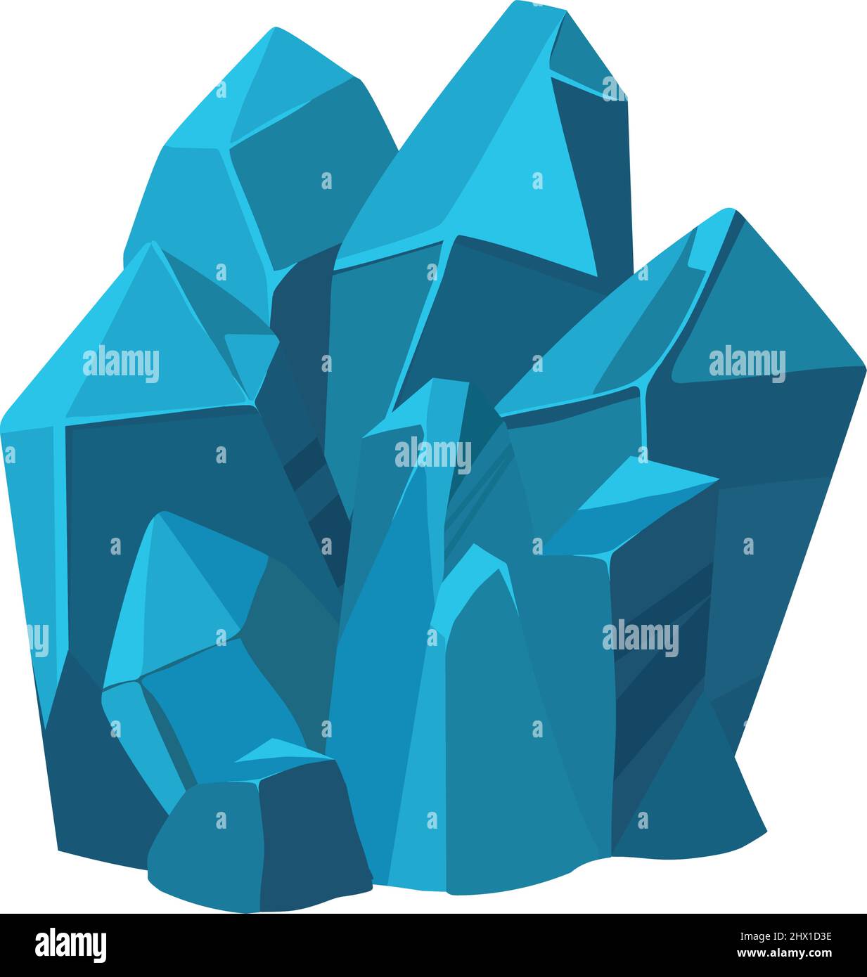 blue healing crystals Stock Vector Image & Art Alamy