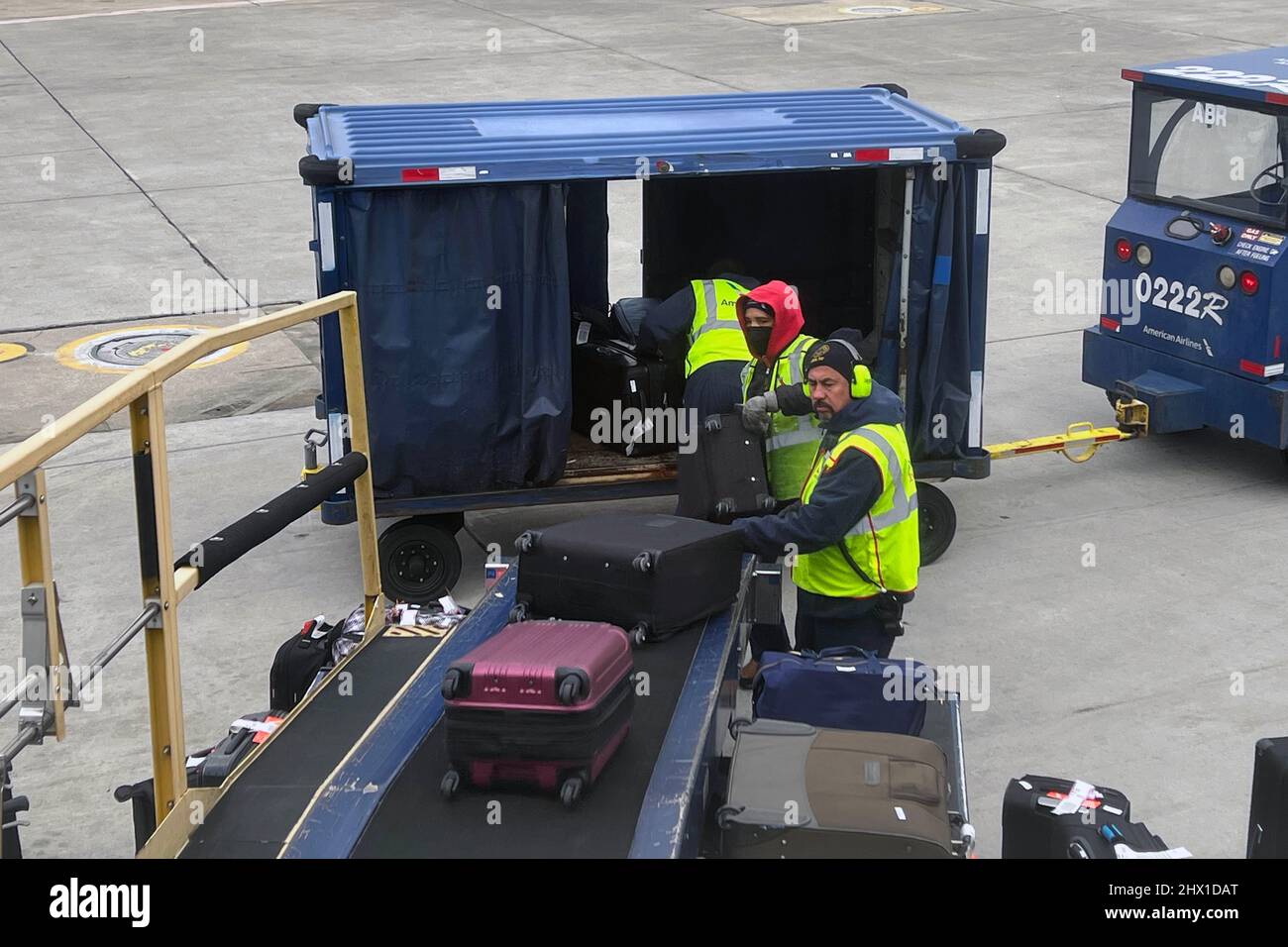 Chicago, United States. 06th Mar, 2022. American Airlines baggage
