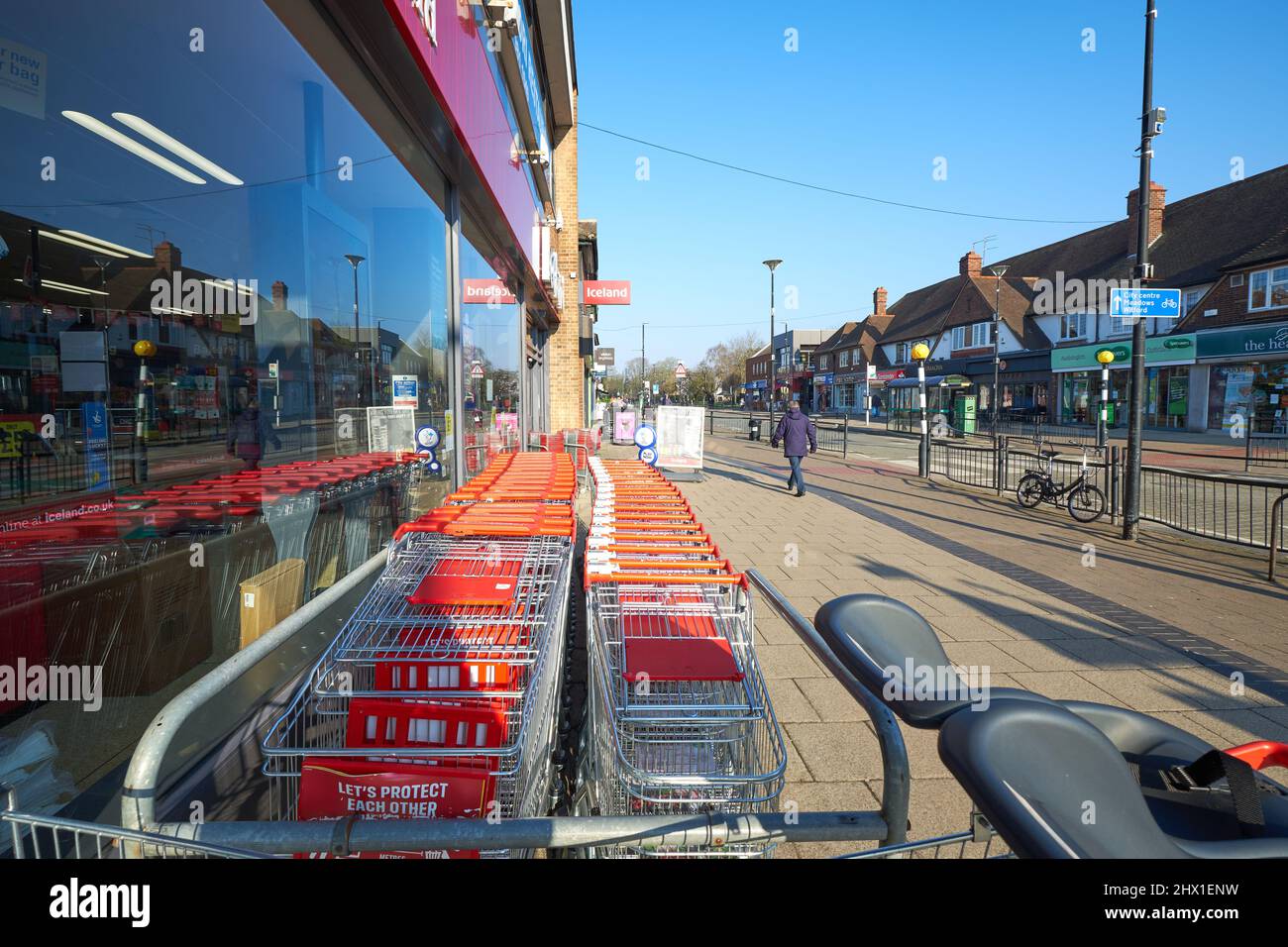 Shops and high street in West Bridgford, Nottingham, UK Stock Photo Alamy