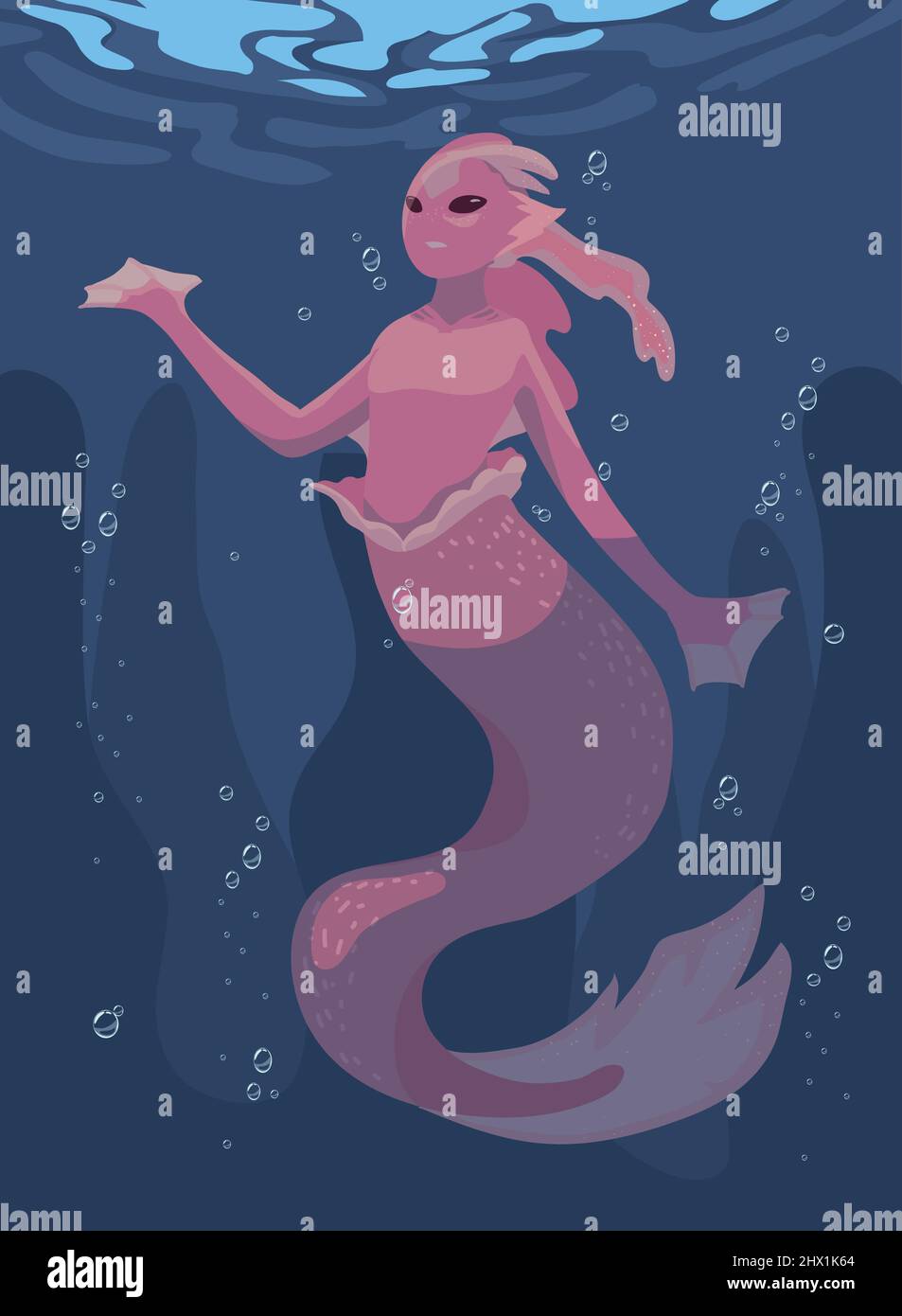 Metmaid Magic Sign mermaid magic creature Stock Vector Image & Art - Alamy