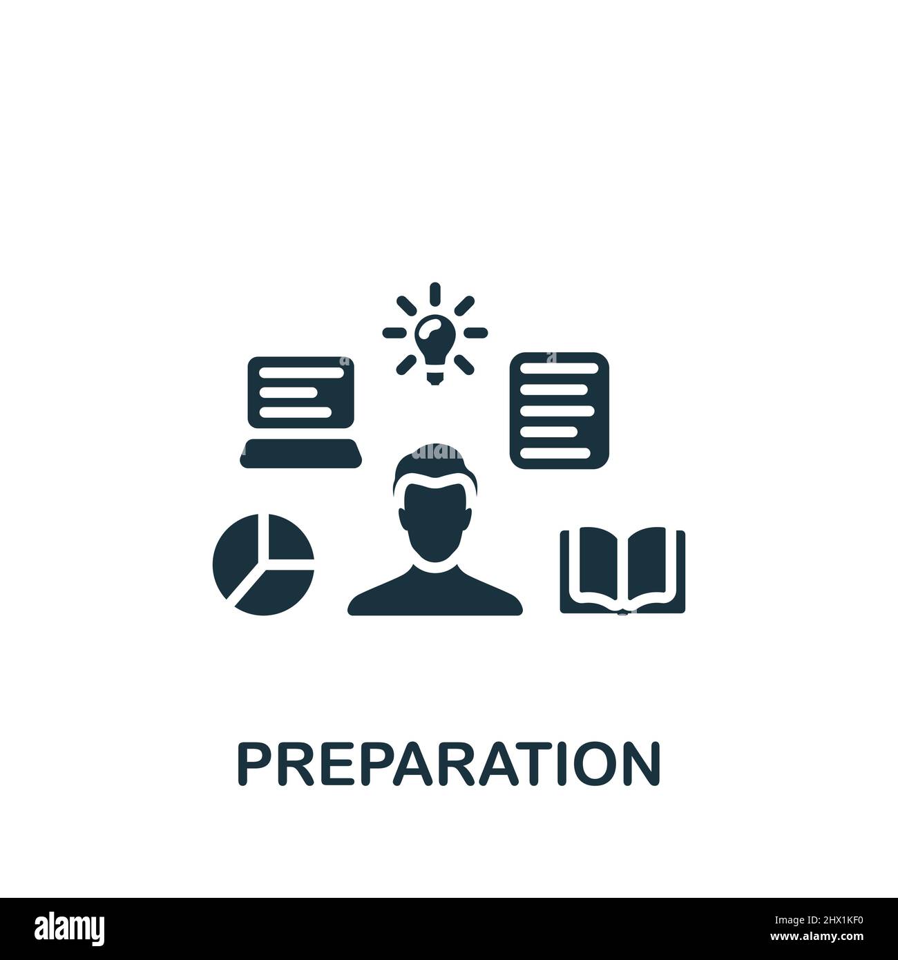 Preparation icon. Monochrome simple icon for templates, web design and  infographics Stock Vector Image & Art - Alamy