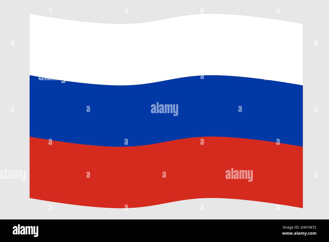 National flag of country Russia Federation. Vector illustration ...