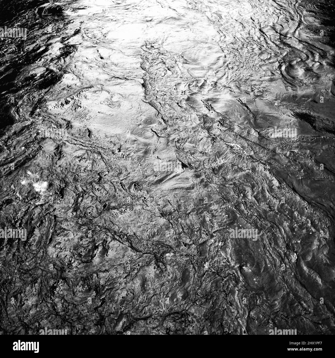 Water texture black and white fine art photography Stock Photo