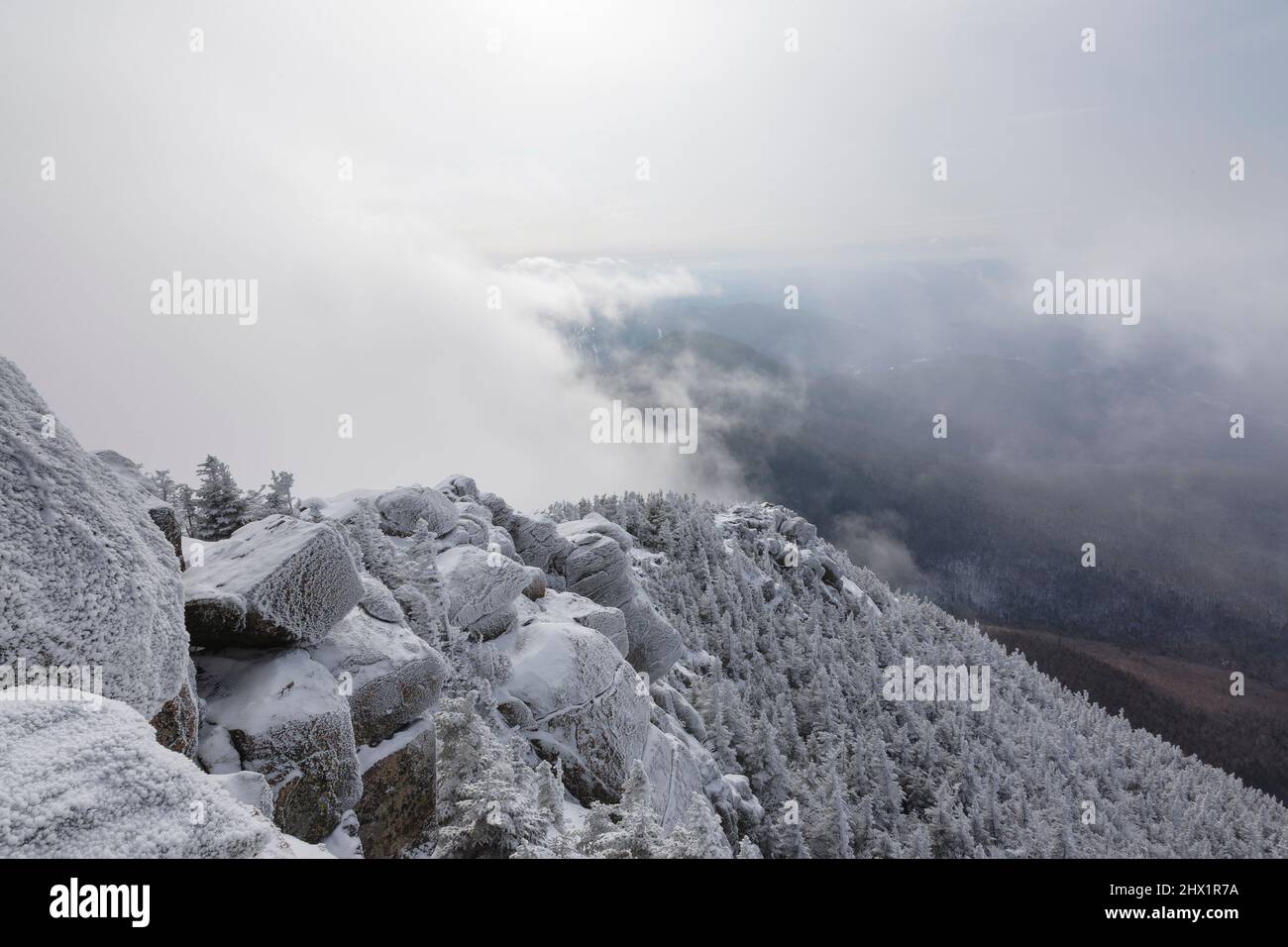 View from Mount Liberty in the White Mountains of New Hampshire in