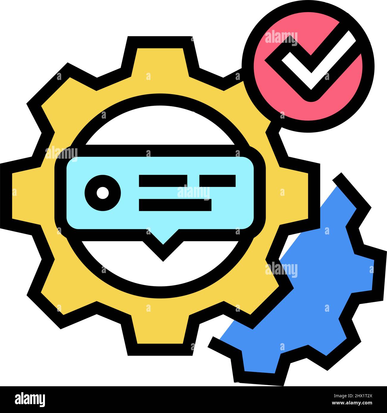 tutorial processing color icon vector illustration Stock Vector Image ...