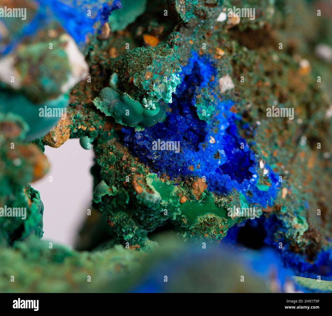 azurite mineral specimen stone rock geology gem crystal Stock Photo - Alamy