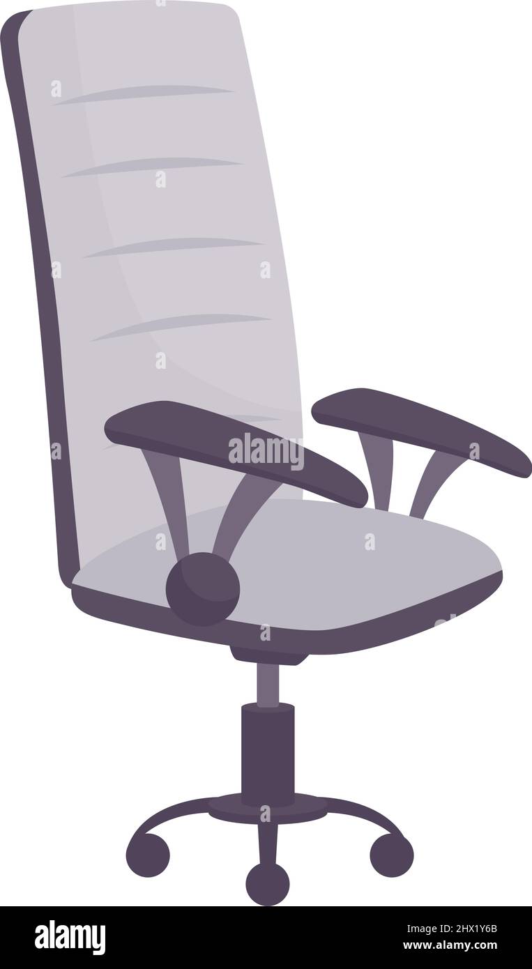 Office chair semi flat color vector object Stock Vector