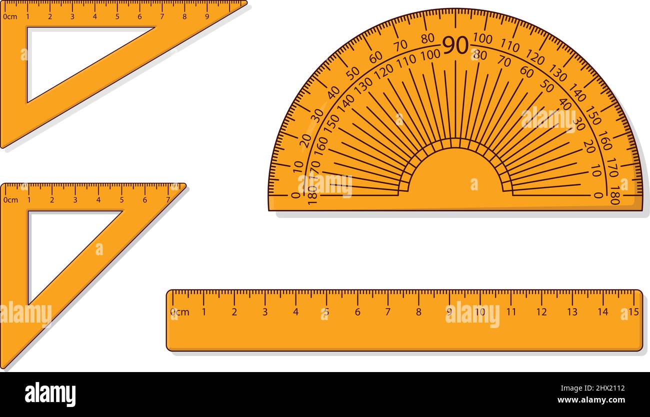 Scale set  illustration isolated on light orange background vector image. Stock Vector