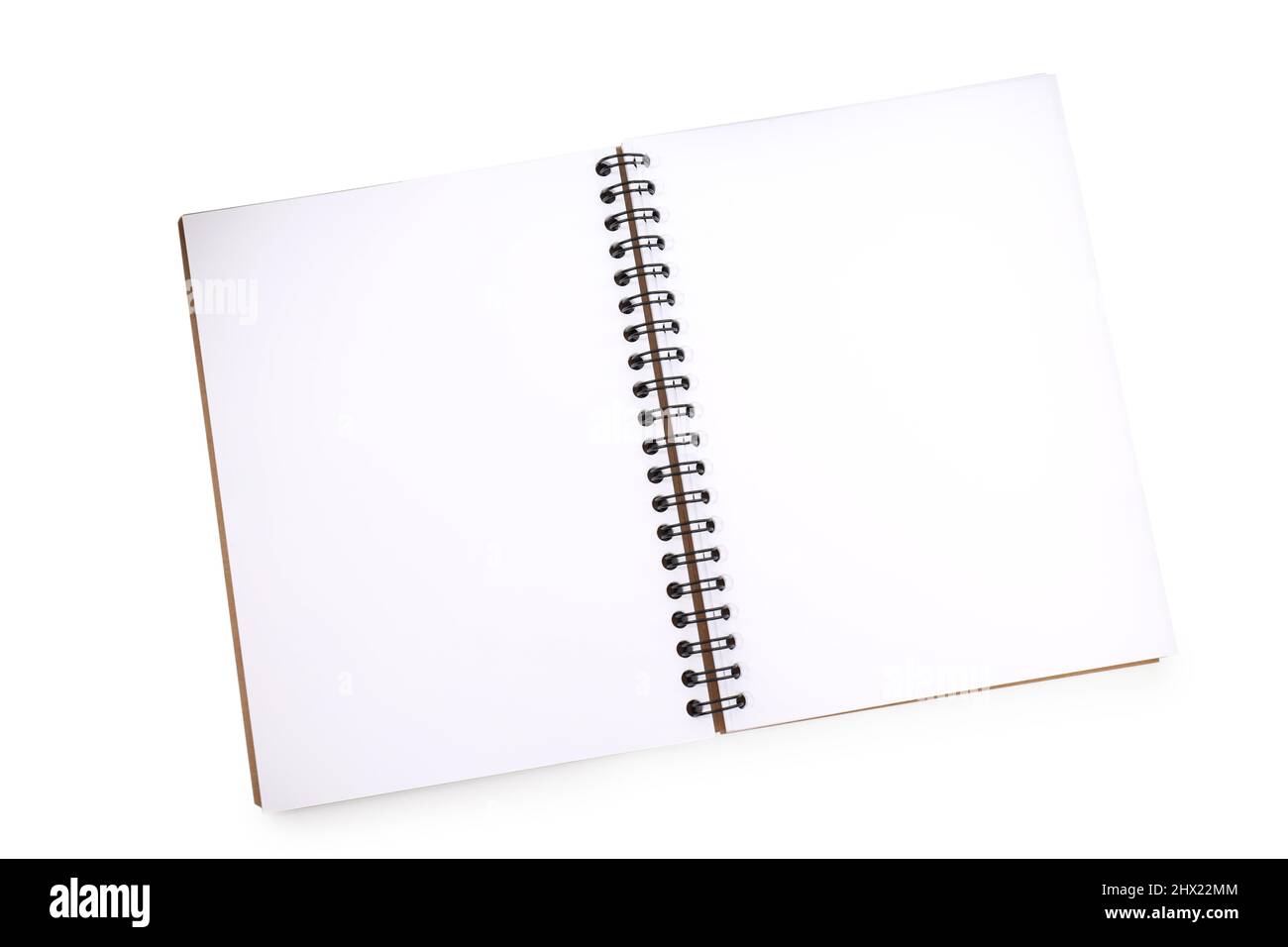 Notebook isolated on white background, blank space for text Stock Photo ...