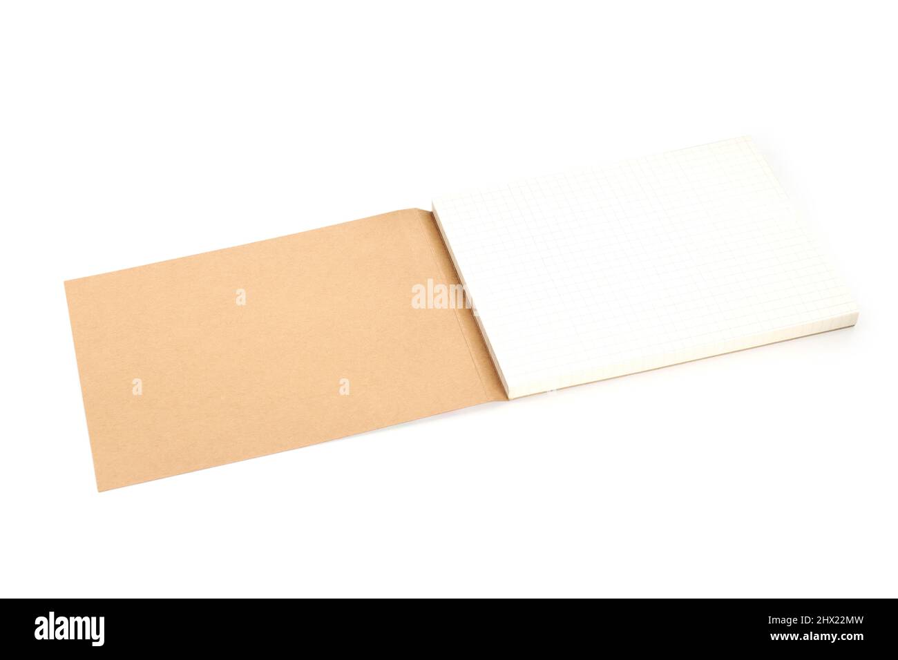 Notebook isolated on white background, blank space for text Stock Photo ...