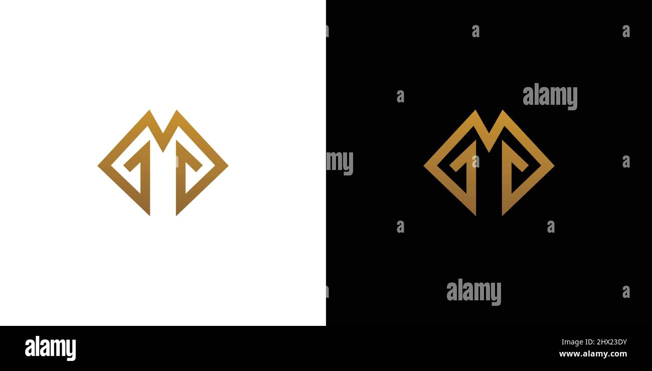 strong and modern letter GMG initials logo design Stock Vector Image ...