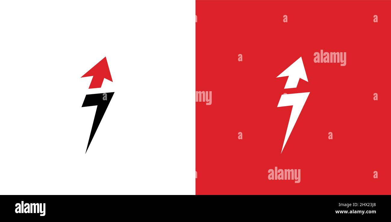 Simple and sophisticated electric logo design Stock Vector