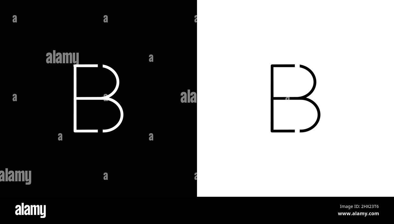 Unique and modern EB initials logo Stock Vector