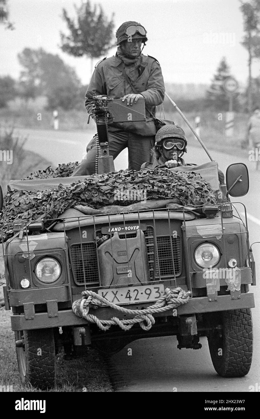 - NATO exercises in Germany, Dutch soldiers (September 1988)   - esercitazioni NATO in Germania, militari Olandesi (settembre 1988) Stock Photo