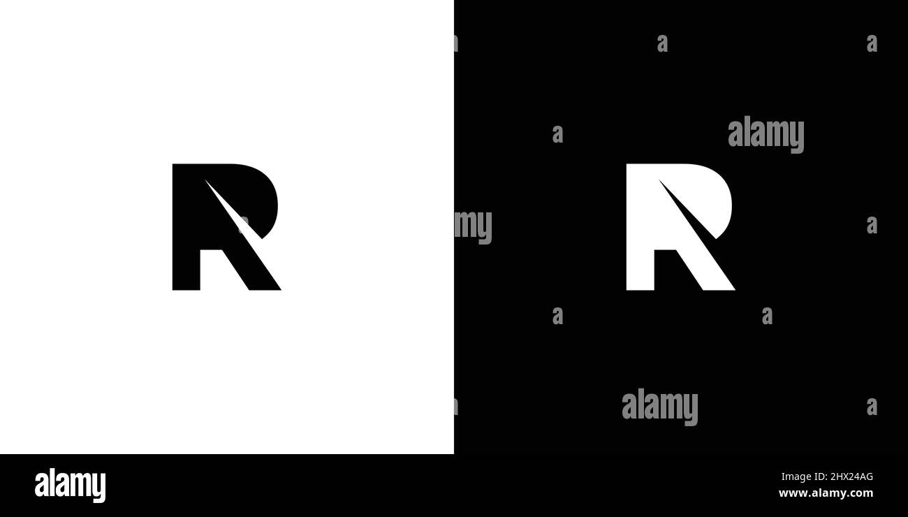 Modern and elegant AR letter initial logo design Stock Vector