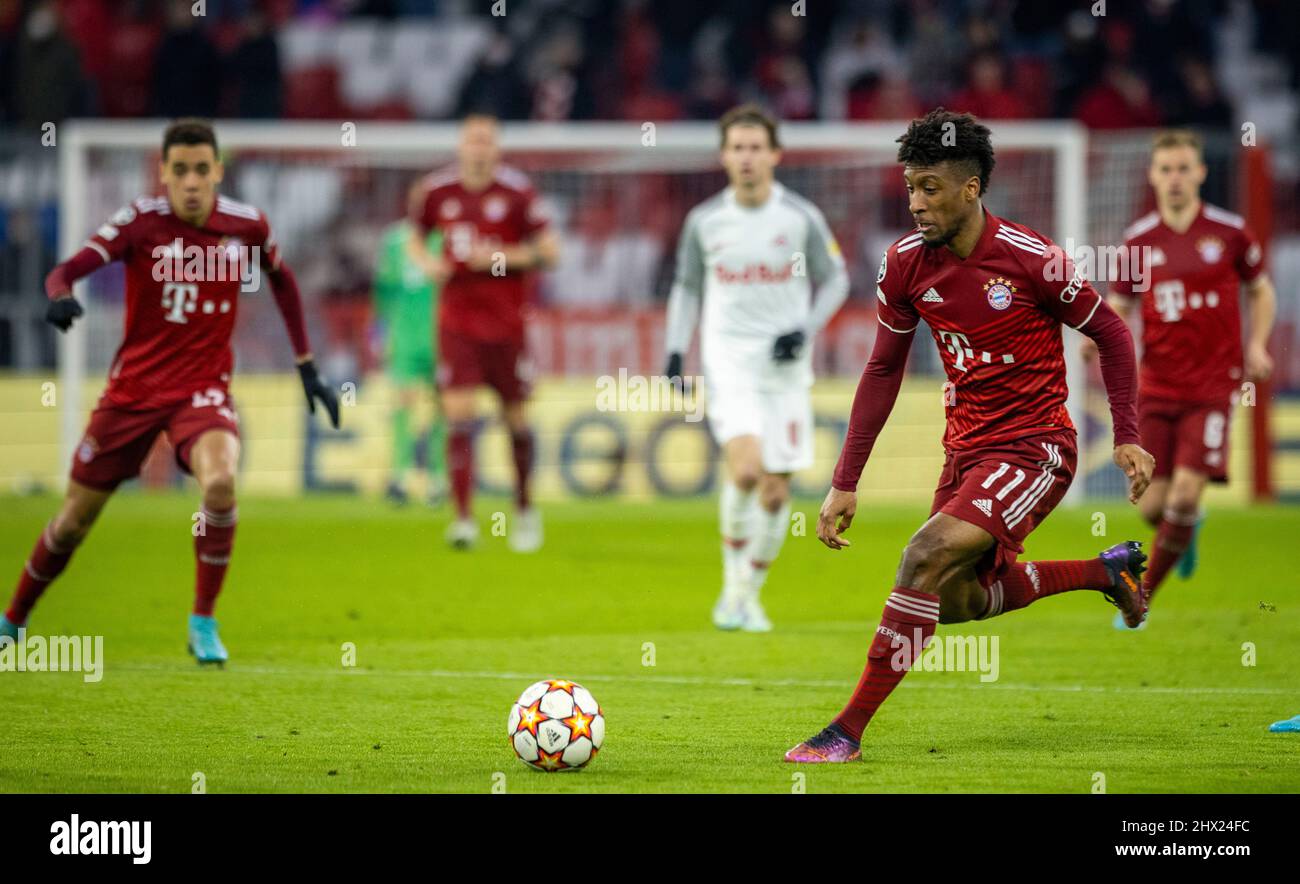 Kingsley Coman Muenchen Fc Bayern München Vs Red Bull Salzburg 08 03