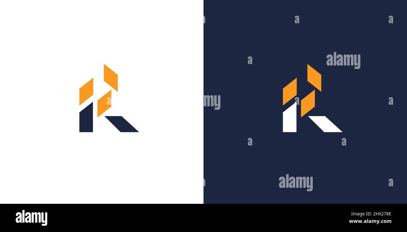 simple and unique R letter initial logo design Stock Vector Image & Art ...