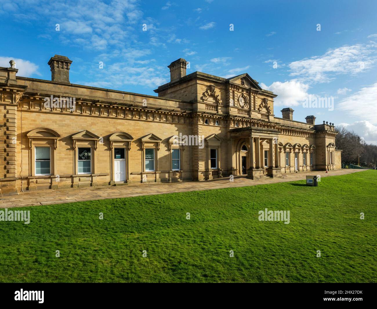 The 1855 Building formerly Halifax Railway Station built in 1855 Halifax West Yorkshire England Stock Photo