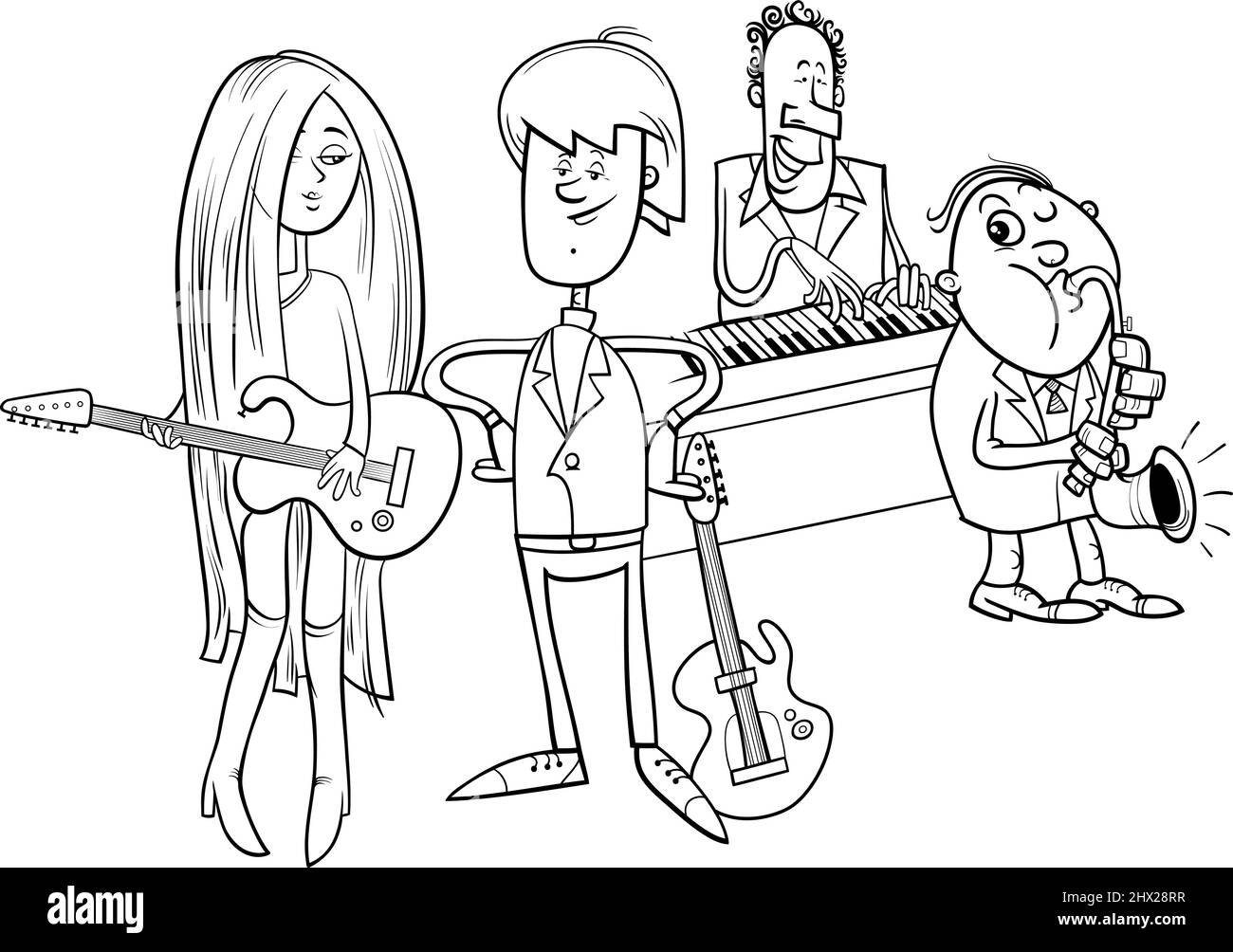 Rock Band Coloring Pages